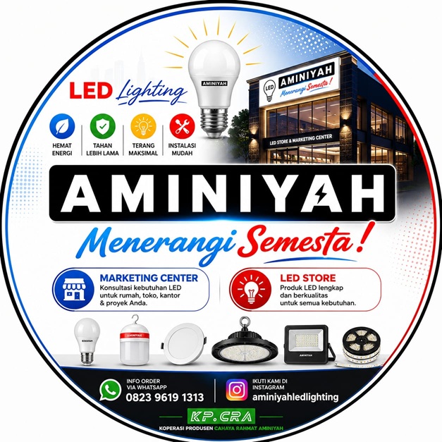 Lampu LED Aminiyah, Produk Santri dari Poso untuk Indonesia.
