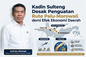 Ketua Umum Kadin Sulteng, Gufran Ahmad
