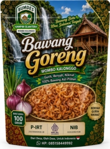 Bawang Goreng Wombo Ciri Khas Bawang batu yang fenomenal.